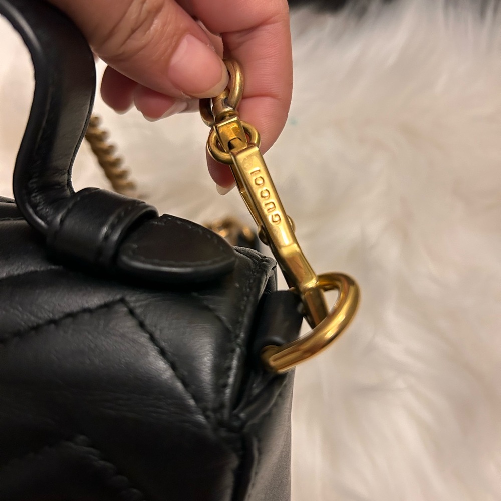 Gucci Marmont mini top handle bag black - Picture 11 of 14